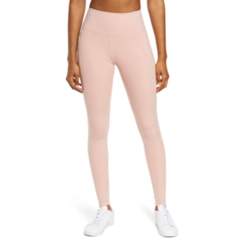 NWT Girlfriend Collective High Waist Pocket Leggings in Misty Rose XL